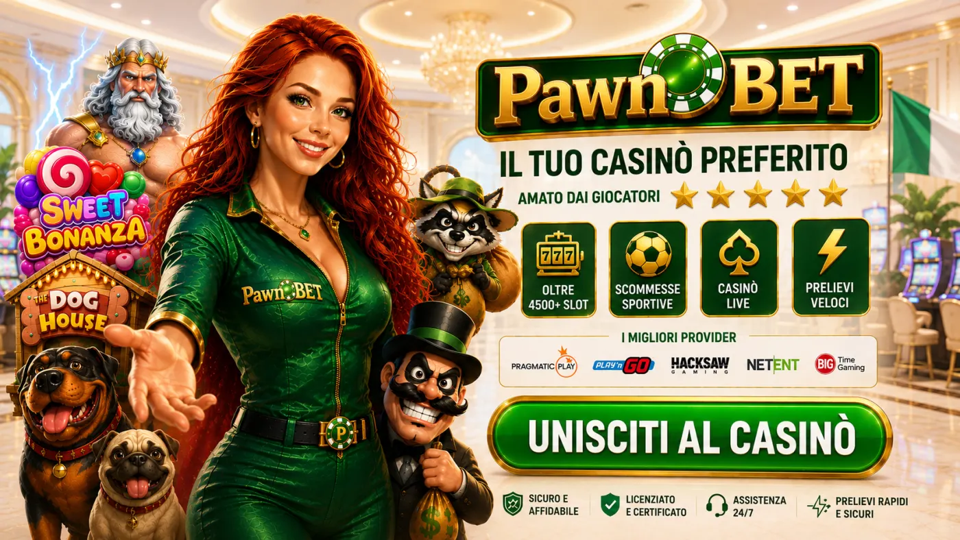 PawnBet Casinò — iscriviti ora e richiedi il bonus di benvenuto